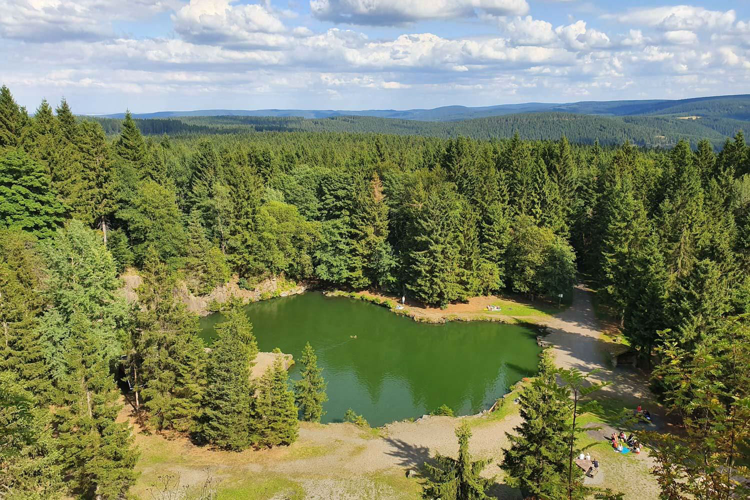 Bergsee Ebertswiese am Rennsteig