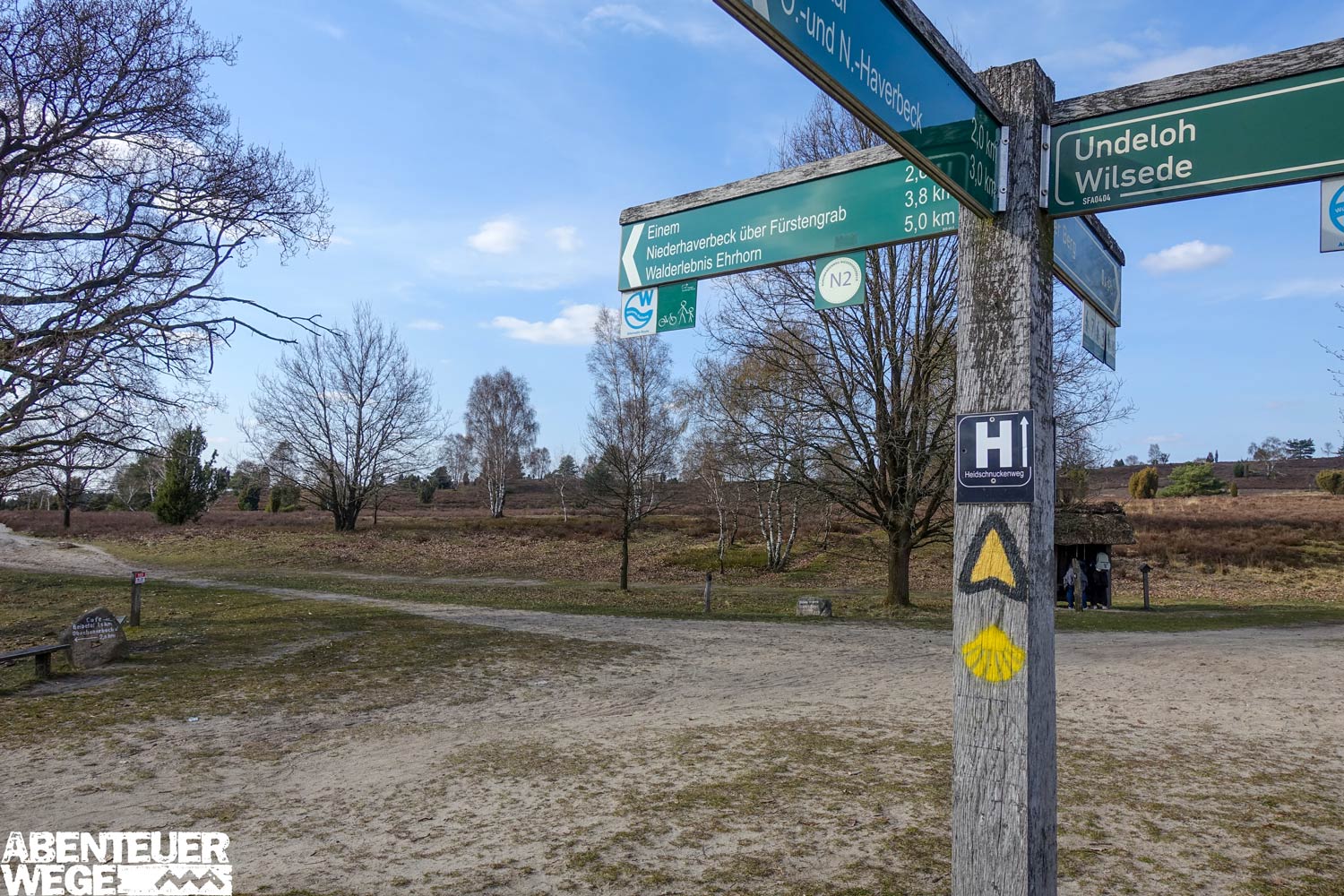 Beschilderung in der Heide