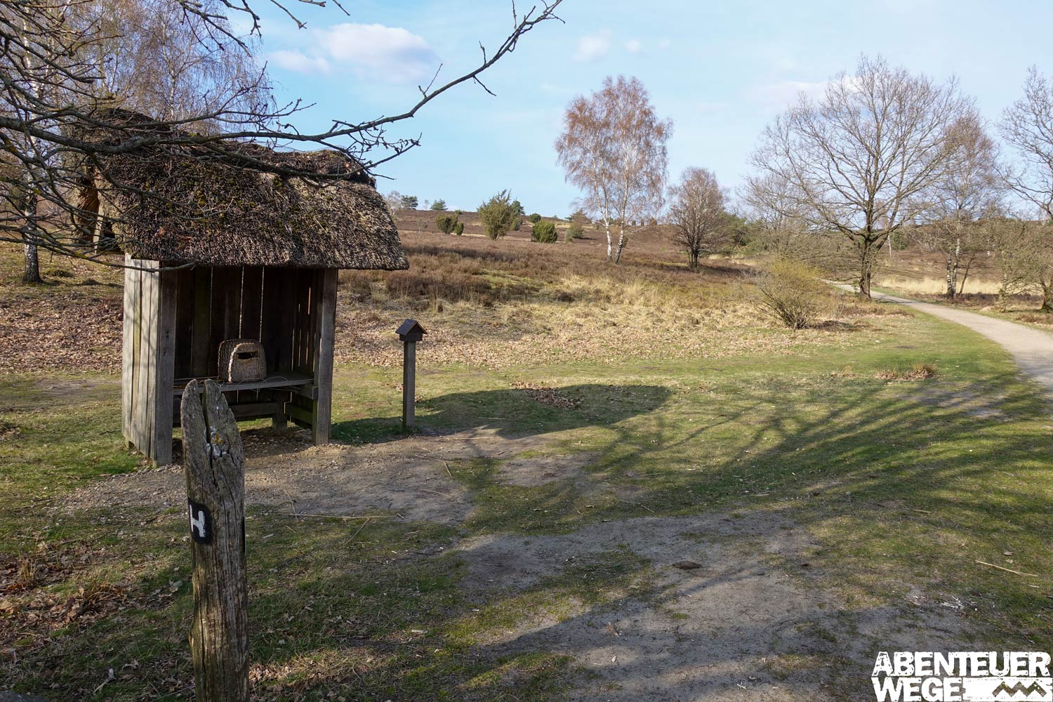 Stempelstation auf dem Heidschnuckenweg